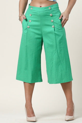 All About Me Wide Leg Bermuda Pants