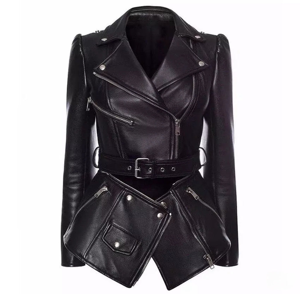 The Fashionista Leather Detachable Zipper Jacket