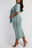 All Curves Out Midi you Dress