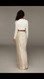 Let Me See You Walk High Slit Velvet Skirt