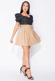 Fold Form Mini Skirt