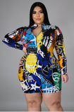 Street Vibez Long Sleeve Mini Dress