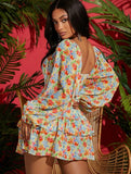 Sweetheart Floral All Over Skirt Set