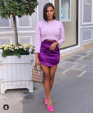 Purple Hue Mini Skirt