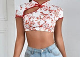The Cherry Blossom Crop Top