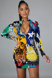 Street Vibez Long Sleeve Mini Dress