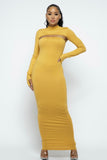 The Overdressed Mock Neck Top & Bodycon Dress