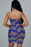Blue Shine Sequins Mini Dress
