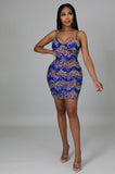 Blue Shine Sequins Mini Dress